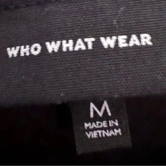 Who What Wear Spaghetti Strap Sheer Black Maxi with White & Red Print Size M - Picture 6 of 7